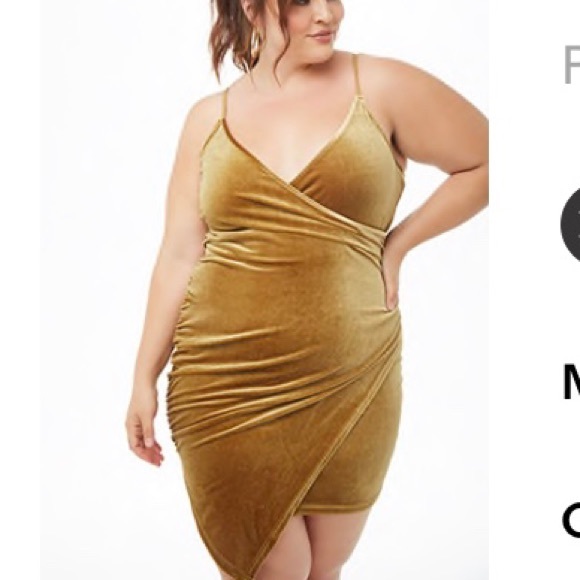 Forever 21 Dresses & Skirts - 🚫🚫sold🚫🚫💛Mustard Velvet Dress